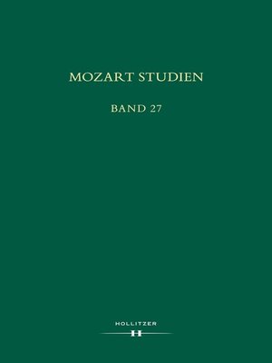 cover image of Mozart Studien Band 27